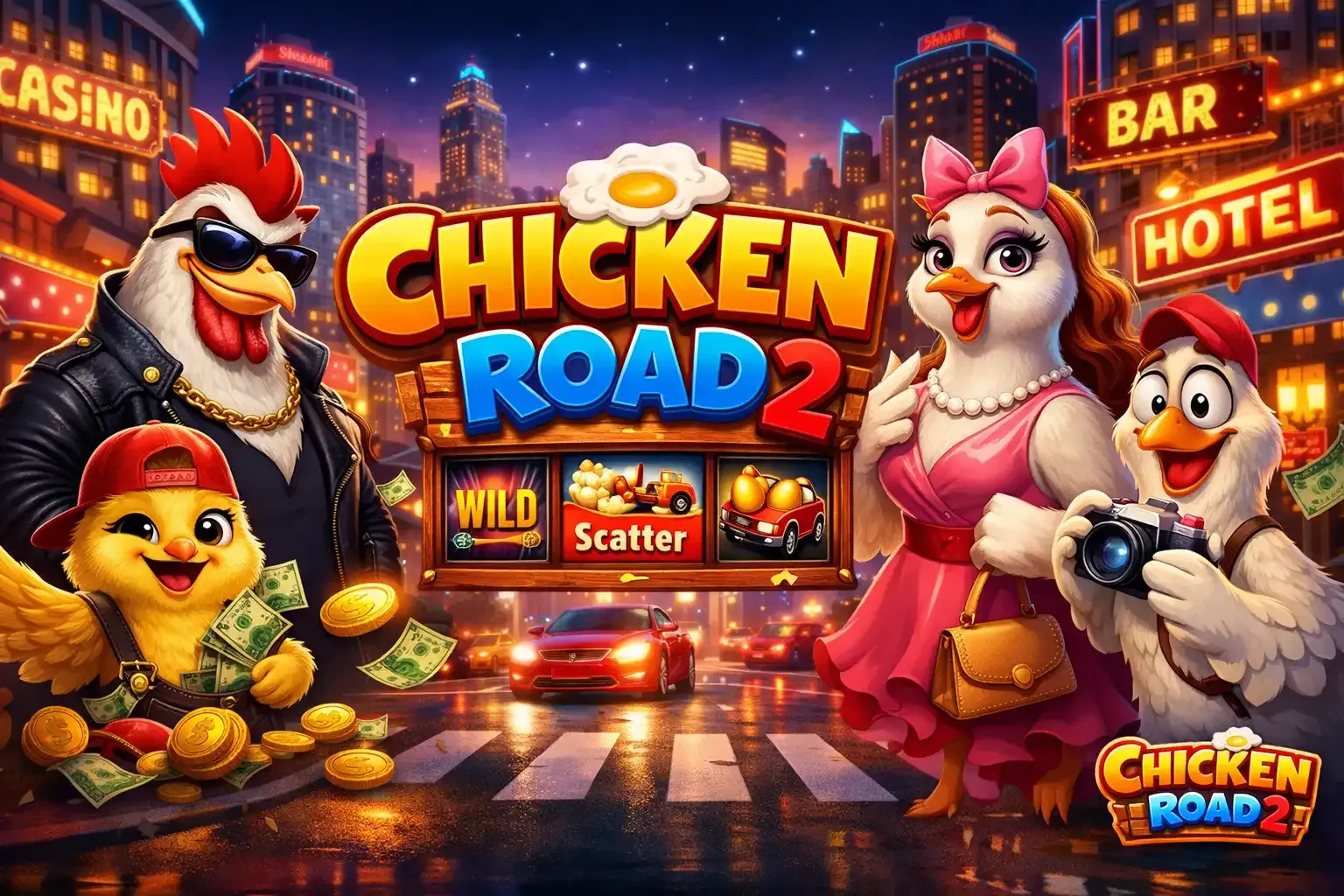 Uvítací otočky na Chicken Road 2